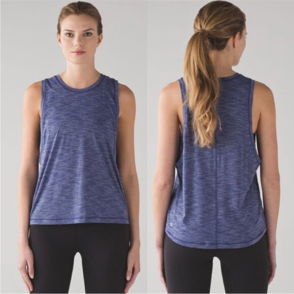 lululemon cardio tank Blue Muscle Tee 4 S